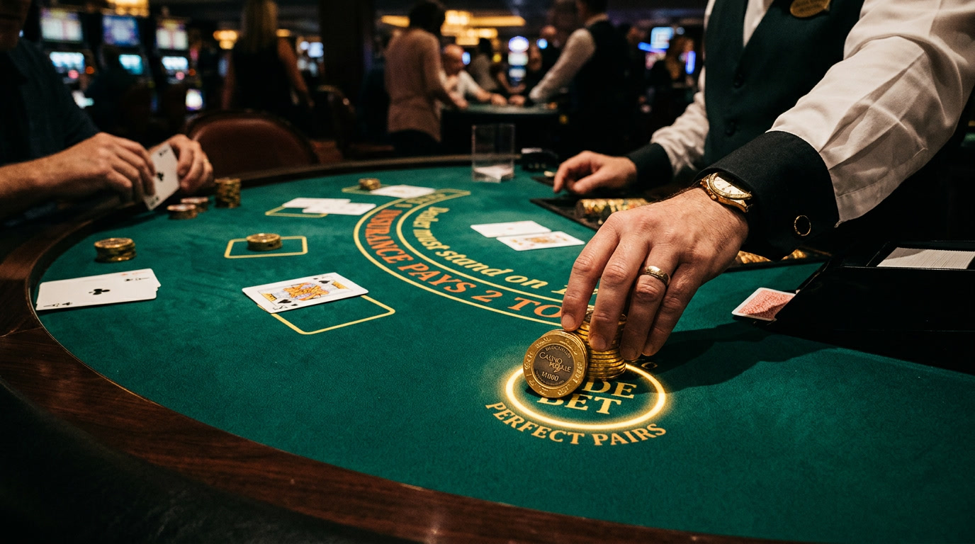 taruhan sisi blackjack, side bets blackjack, perfect pairs blackjack, 213 blackjack, judi kartu